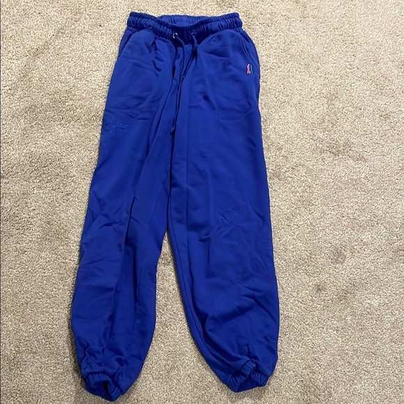 Terez Royal Blue Sweatpants Joggers with Elastic Waistband - Picture 1 of 8